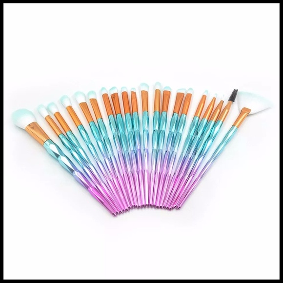 NEW 20pcs Unicorn Makeup Brush Set - Picture 5 of 6